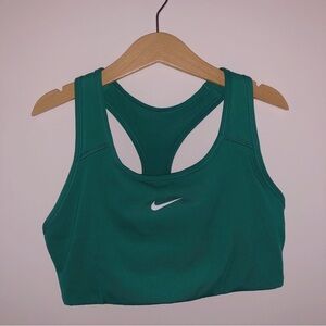 NIKE Swoosh Green Sports Bra